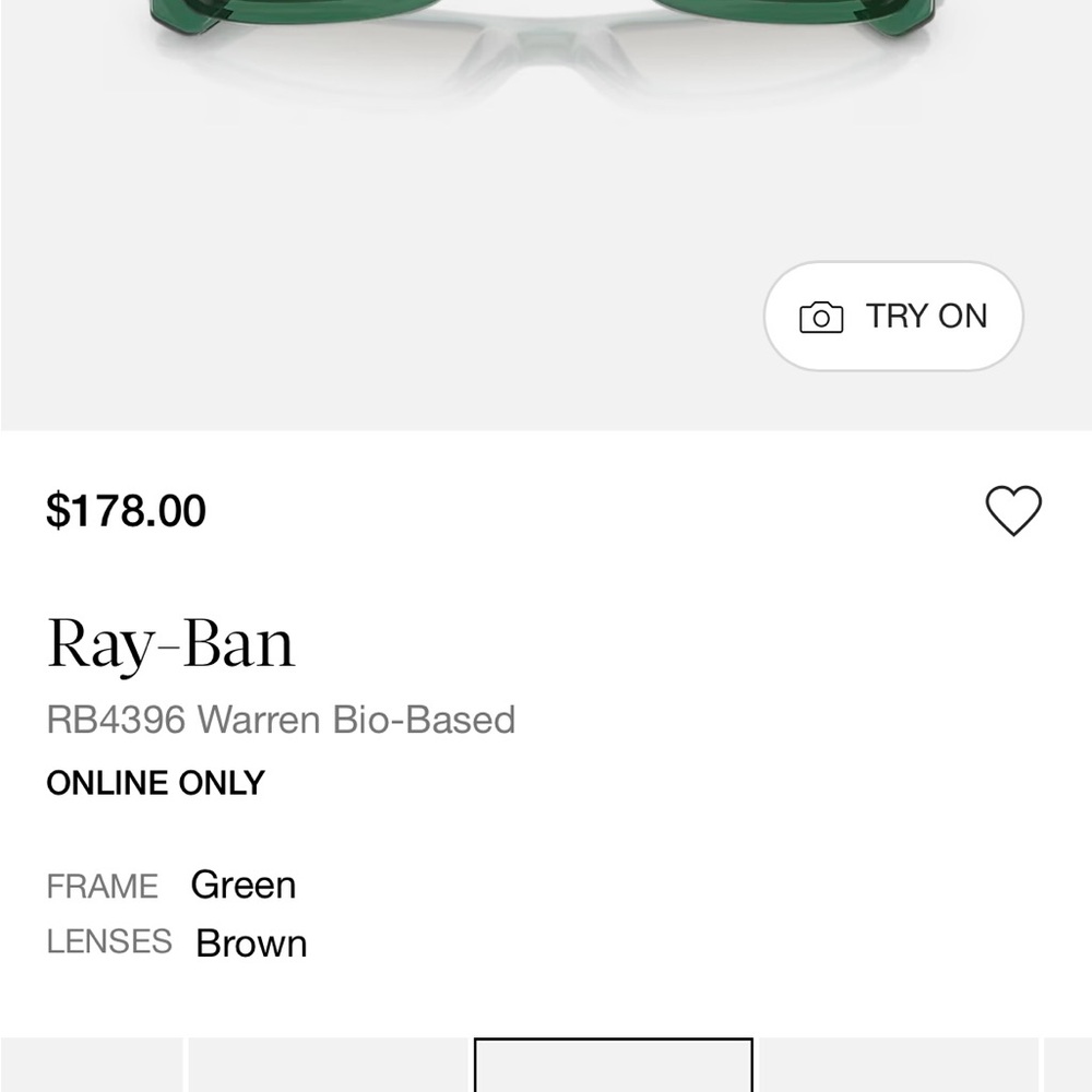Ray-Ban Green Sunglasses - Picture 10 of 13